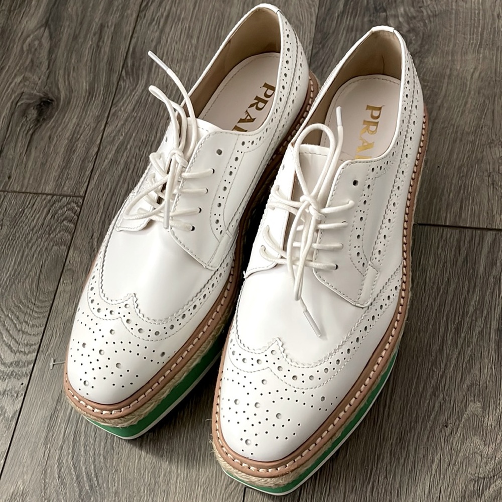 PRADA platform loafers